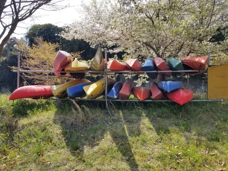 三日月の滝温泉キャンプ場（カヌー）