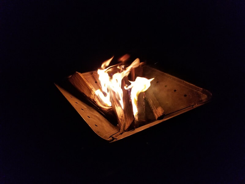 うどん県と淡路島 3泊4日のキャンプ旅行記（焚火を楽しむ）