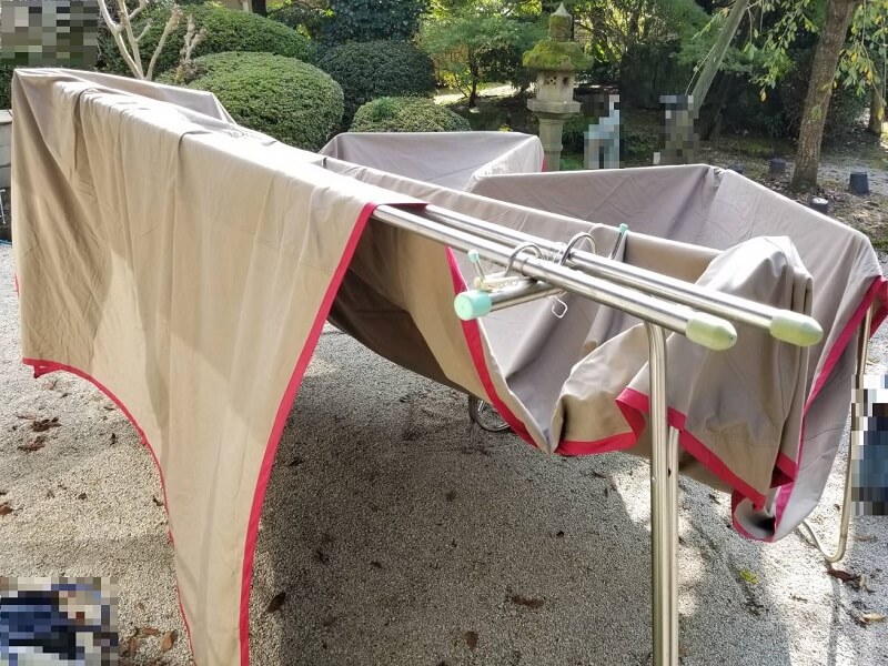 うどん県と淡路島 3泊4日のキャンプ旅行記（自宅でタープを干す）