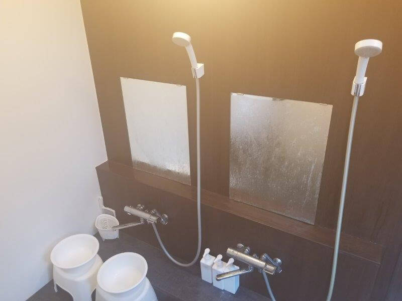 久住高原スパージュキャンプ場の貸切内湯 洗い場