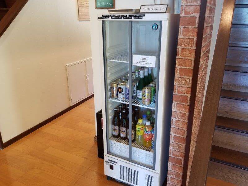 久住高原スパージュキャンプ場 フロントで飲料が買える