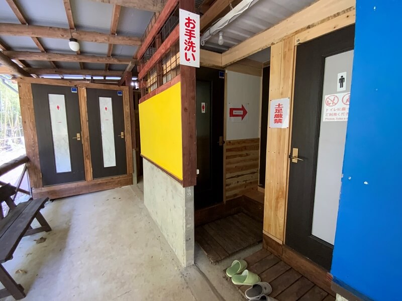 西海橋オートキャンプ場のトイレ