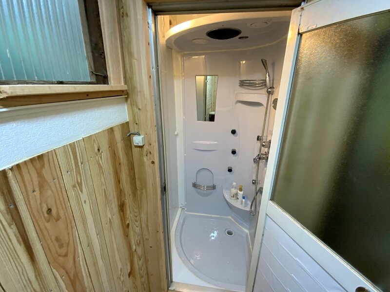 西海橋オートキャンプ場のシャワールーム