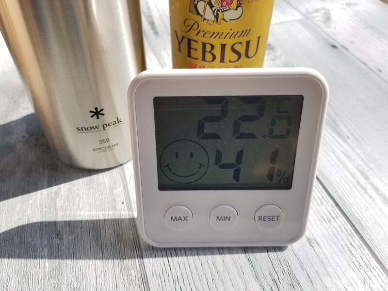 snowpeak「缶クーラー350」の保冷効果を検証してみた